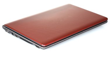 yeni laptop üzerinde beyaz izole