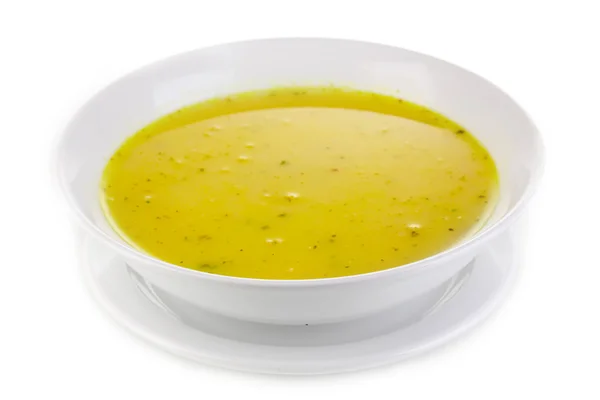 Elszigetelt fehér finom leves — Stock Fotó