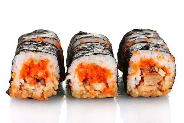 Sushi lezat diisolasi dengan warna putih — Stok Foto