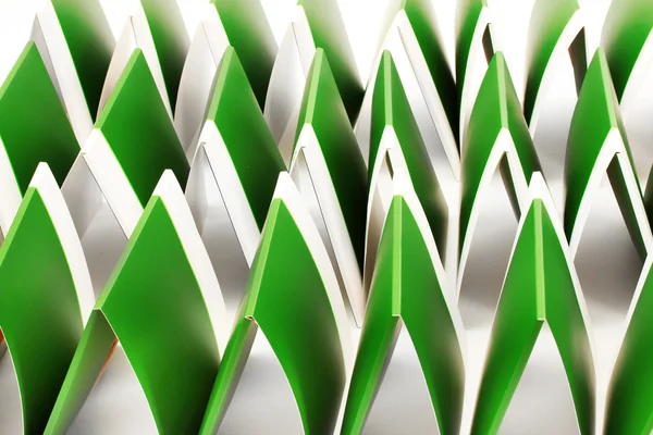 Vele groene mappen close-up — Stockfoto