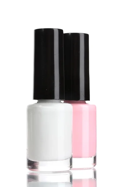Two nail polish isolated on white — Stock Photo, Image