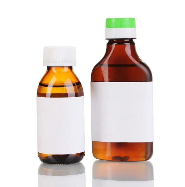 Medical bottles isolated on white — Stock Photo, Image
