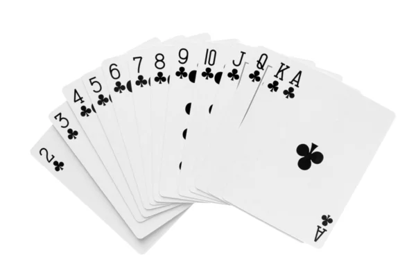 Cartões isolados sobre branco — Fotografia de Stock