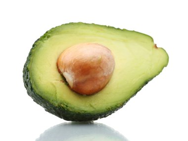 Avocado isolated on white clipart