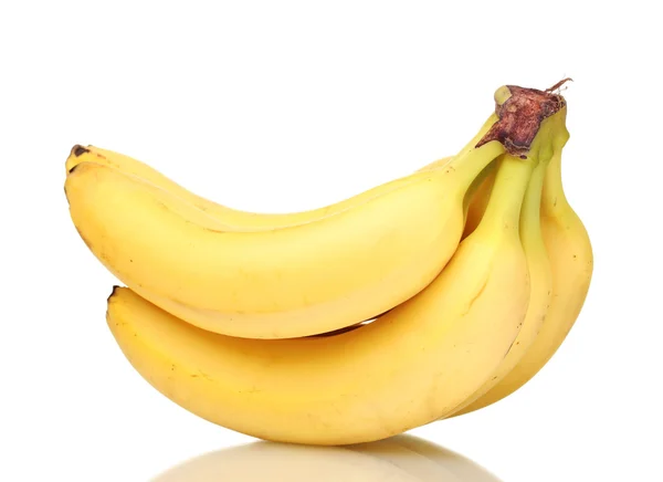Banda bananów wyizolowanych na białym — Zdjęcie stockowe