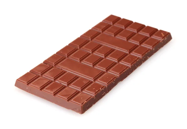 Staaf-van-chocolade op wit wordt geïsoleerd — Stockfoto