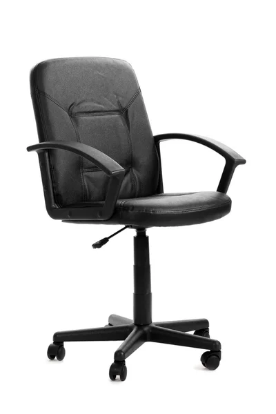 Black office chair isolated on white — Stock Photo, Image