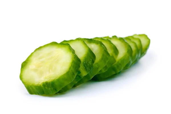 Fresh cucumber isolated on white — Stock Photo, Image