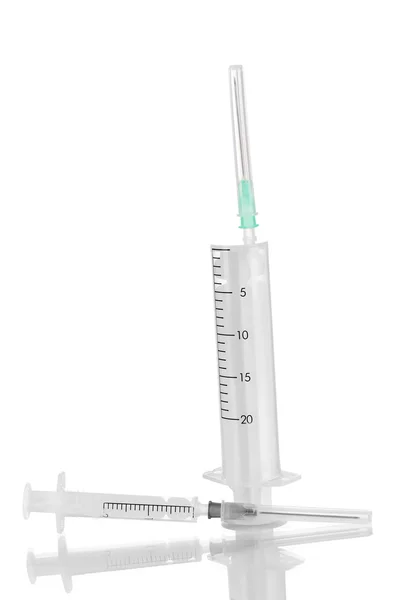 Syringes isolated on white — Stockfoto