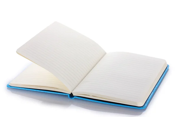 Schönes Notizbuch isoliert auf weiß — Stockfoto