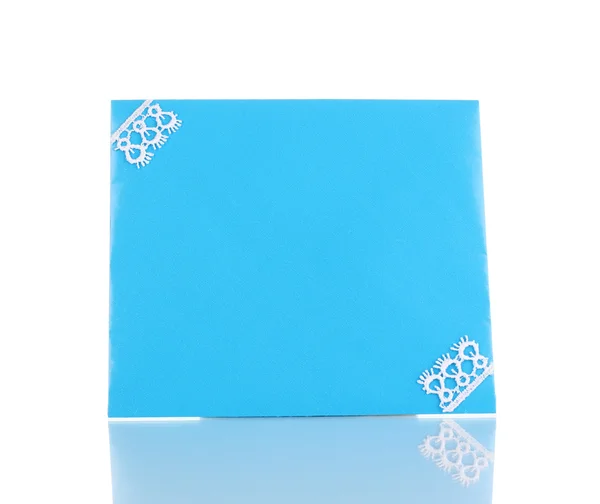컬러 봉투 흰색 절연 — 스톡 사진
