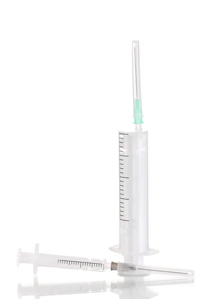 Syringes isolated on white — Stockfoto