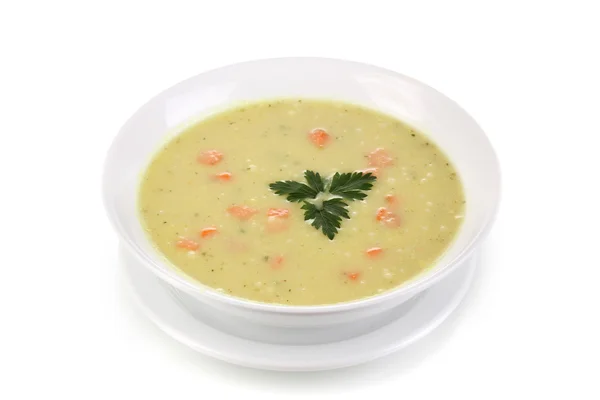 Sopa saborosa isolada em branco — Fotografia de Stock