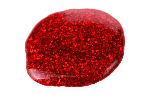 Gotas de esmalte rojo aisladas en blanco —  Fotos de Stock