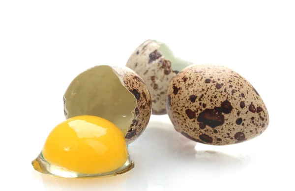 Ορτύκια αυγά isilated σε λευκό — Φωτογραφία Αρχείου