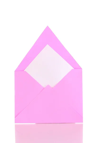Envelope de cor isolado no branco — Fotografia de Stock