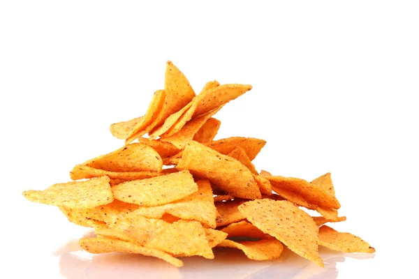 Chips savoureuses isolées sur blanc — Photo