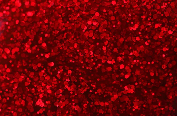 Glänsande röda nagellack på nära håll — Stockfoto