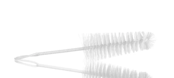 Escova de limpeza isolado no branco — Fotografia de Stock