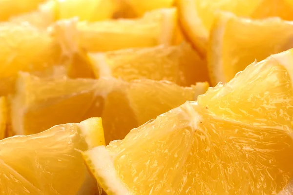 stock image Freshly sliced lemons closeup