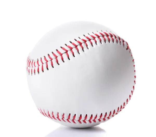 白で隔離される野球ボール — ストック写真