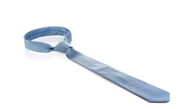 Елегантна шовкова краватка ізольована на білому — стокове фото