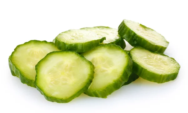 Fresh cucumber isolated on white — Stock Photo, Image