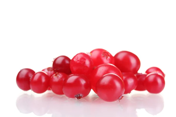 Fresh cranberries isolated on white — Stock Photo, Image