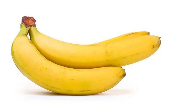 Bando de bananas isoladas em branco — Fotografia de Stock