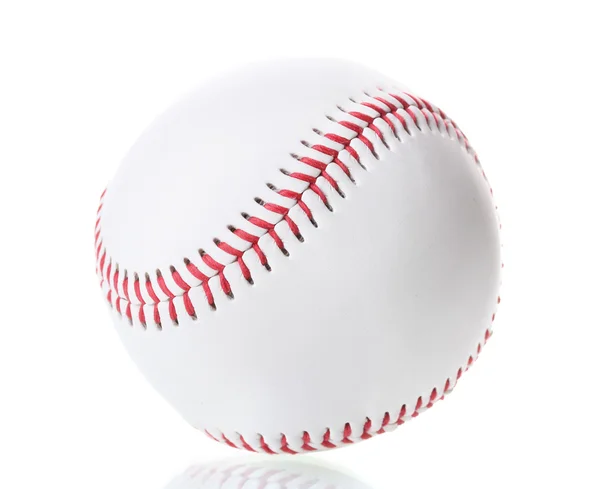 บอลเบสบอลแยกจากสีขาว — ภาพถ่ายสต็อก