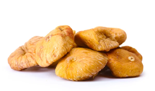 Délicieuses figues séchées isolées sur blanc — Photo