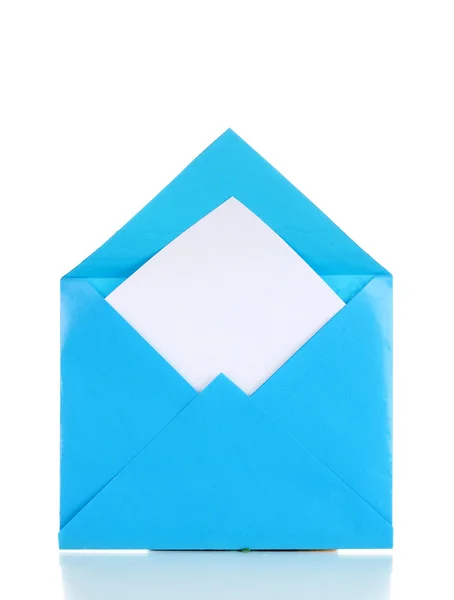 Кольоровий конверт ізольований на білому — стокове фото