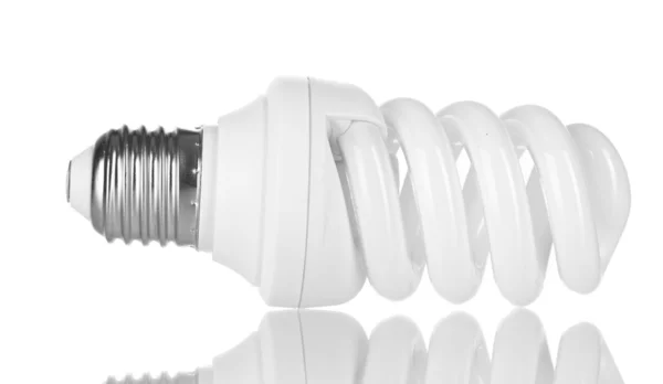 Lámpara de ahorro de energía aislada en blanco — Foto de Stock