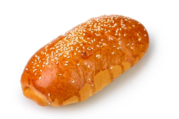 Un pan de rollo aislado en blanco —  Fotos de Stock
