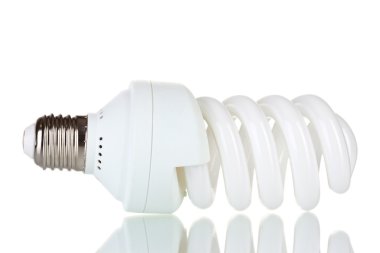 enerji tasarruflu lamba beyaz izole