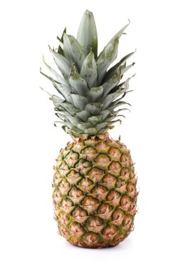 Beyaz üzerine izole edilmiş ananas