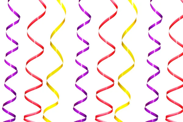 Lindas correntes de cores isoladas em branco — Fotografia de Stock