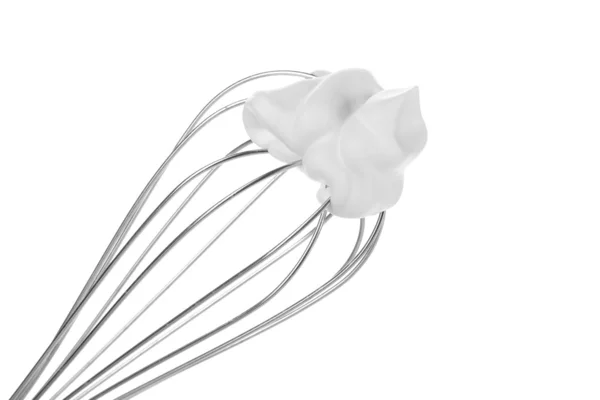 Stock image Metal whisk for whipping eggs with cream isolated on white