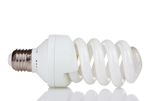 Energy saving light bulb isolated on white — Stock Photo, Image
