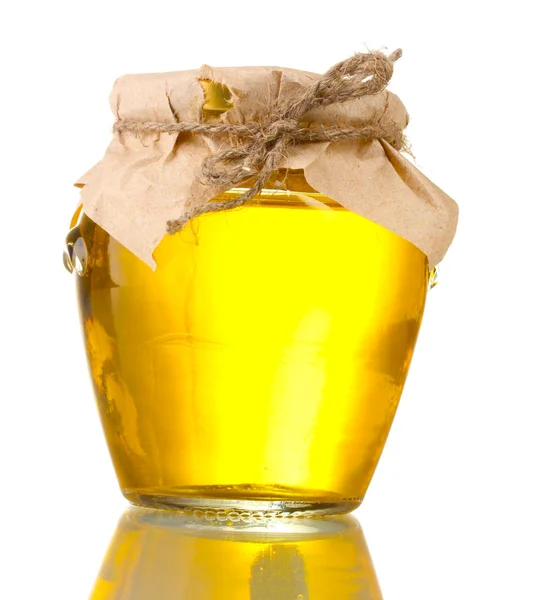 Miel aislada en blanco —  Fotos de Stock