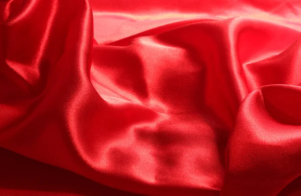 Röd silk satin bakgrund — Stockfoto