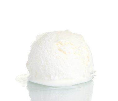 beyaz izole lezzetli vanilla Ice cream