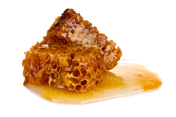Välsmakande honungskakor isolerad på vit — Stockfoto