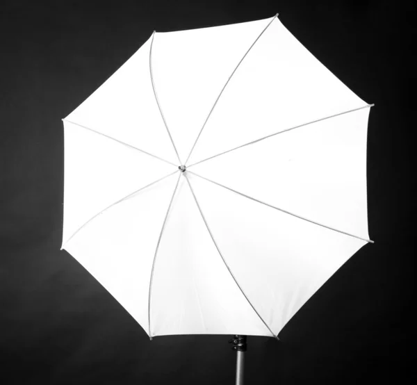 Stock image Studio flash with umbrella on grey background