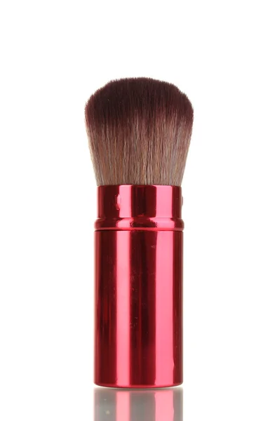 Red brush for blusher isolated on white — Stock Photo, Image