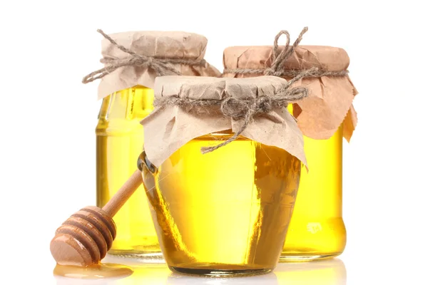 Miel aislada en blanco —  Fotos de Stock