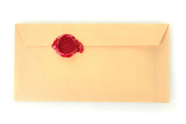 Carta vieja aislada en blanco —  Fotos de Stock