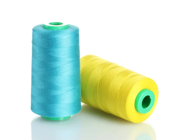 Bobbins of thread isolated on white — Stock Photo, Image
