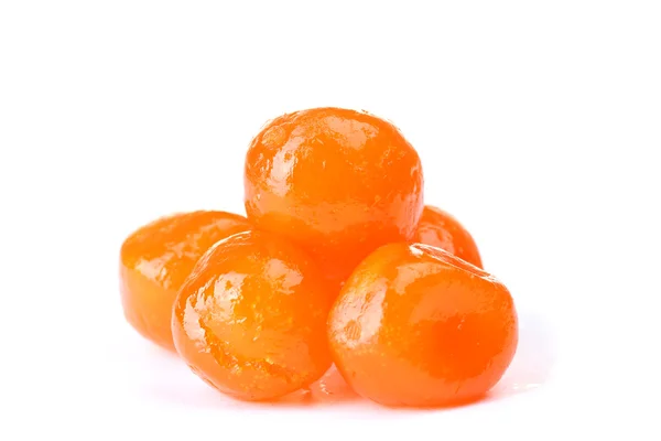 Dried tangerines isolated on white — Stock Photo, Image