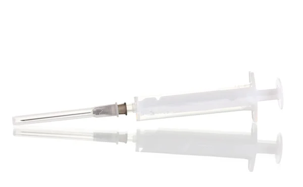 Syringe isolated on white Royalty Free Stock Images